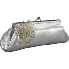 Carlo Fellini - Lucia Evening Bag (Silver)